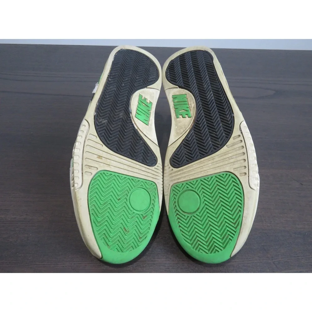 Nike Air Tech Challenge II Shoes Mens 8.5 White Green Tennis Sneakers 318408-100 - Picture 7 of 10